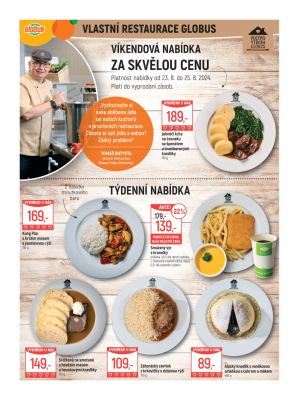 akční leták Globus 21.8.2024-27.8.2024