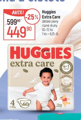 Huggies Extra Care dětské pleny