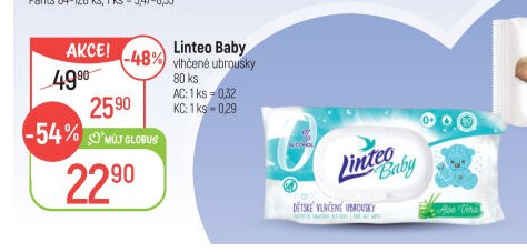 Linteo Baby vlhčené ubrousky