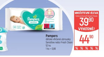 Pampers dětské vlhčené ubrousky