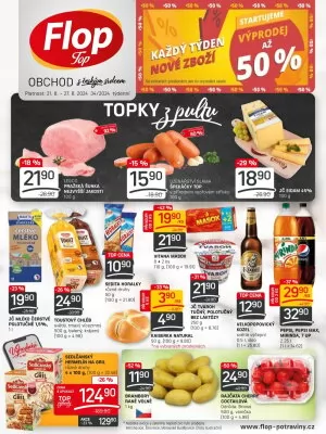 akční leták FLOP TOP 21.8.2024-27.8.2024
