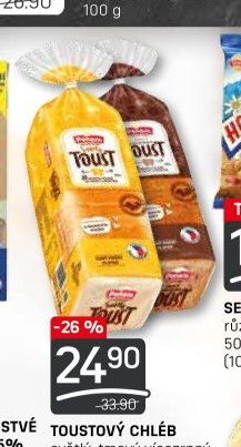 Toustový chléb světlý, tmavý vícezrnný 500 g