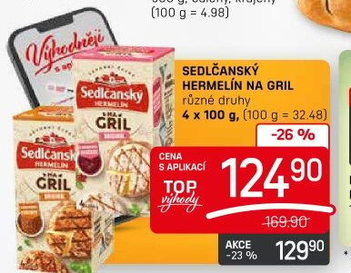 Sedlčanský Hermelín na gril 4 x 100 g