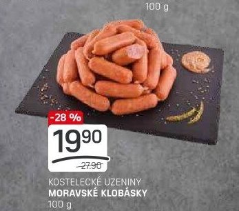 KOSTELECKÉ UZENINY MORAVSKÉ KLOBÁSKY