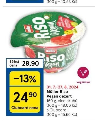 Müller Riso Vegan dezert