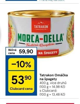 Tatra kon Omáčka na špagety