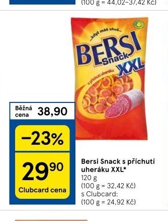 Bersi Snack s příchutí uheráku XXL
