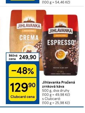 Jihlavanka Pražená zrnková káva