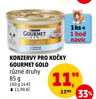 Konzerva pro kočky Gold Gourmet Purina