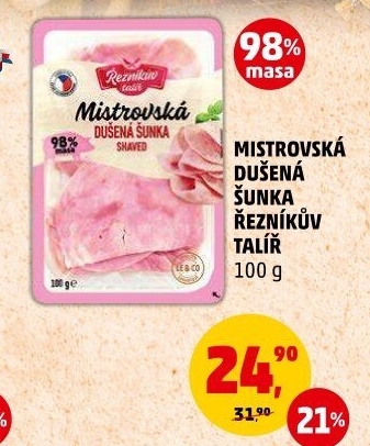 Mistrovská dušená šunka Řezníkův talíř