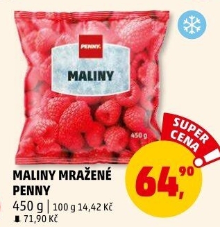 Mražené maliny Penny