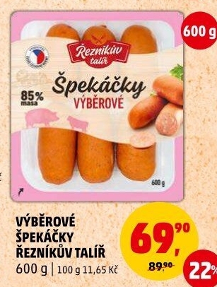 Špekáčky výběrové Řezníkův talíř