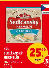 Sýr Hermelín Sedlčanský