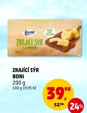 Sýr zrající s kmínem Boni