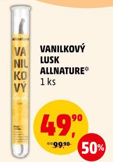 Vanilkový lusk Allnature
