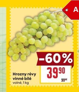 Hrozny révy vinné bílé