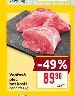Vepřová plec bez kosti