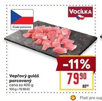 Vepřový guláš porcovaný