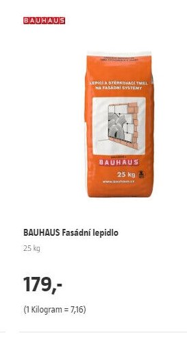BAUHAUS Fasádní lepidlo - BAUHAUS akcniletaky.com