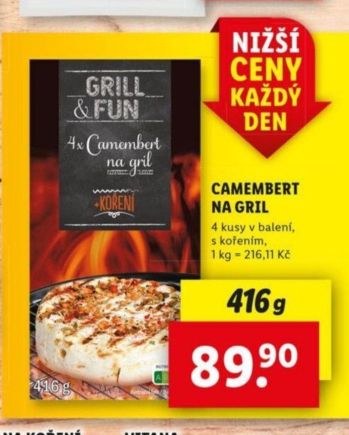 Camembert na gril