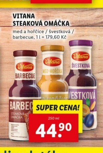 Vitana steaková omáčka