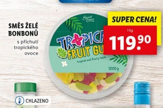 Směs želé bonbonů