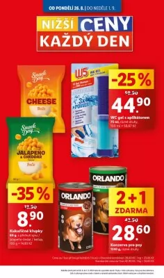 akční leták Lidl 26.8.2024-1.9.2024