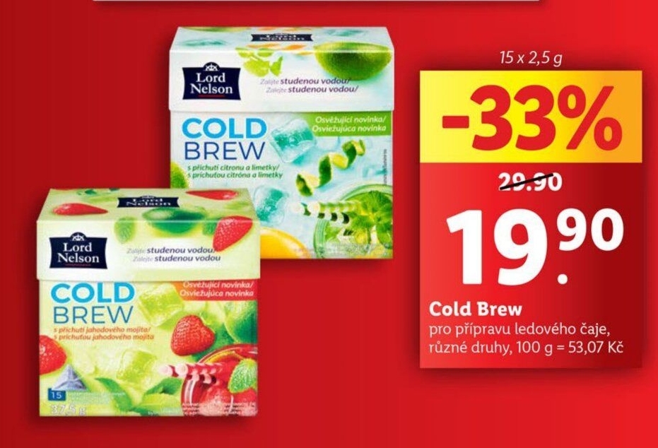 Ledový čaj Cold Brew Lord Nelson