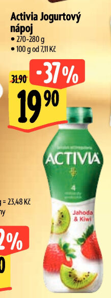 Jogurtový nápoj Activia Danone