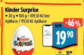 Čokoládové vajíčko s překvapením Kinder Surprise