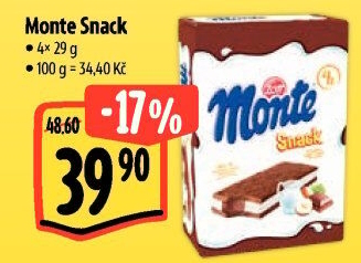 Dezert mléčný Monte Snack Zott