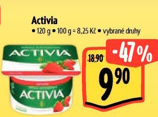 Jogurt ochucený Activia Danone