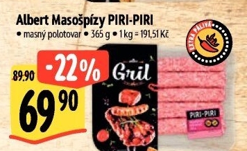 Masošpízy Piri-Piri Albert Gril