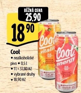 Nealkoholické pivo ochucené Staropramen Cool+