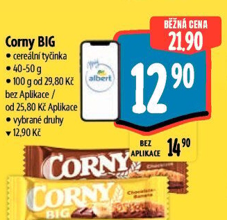 Tyčinka cereální BIG Corny