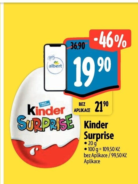 Čokoládové vajíčko s překvapením Kinder Surprise