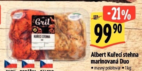 Kuřecí stehna marinovaná Duo Albert Gril