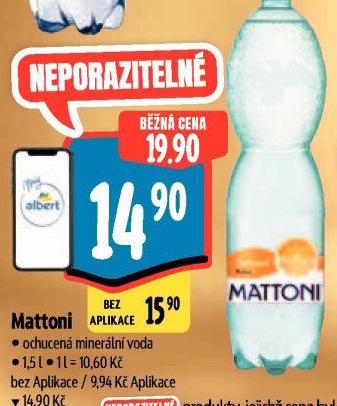 Ochucená voda Mattoni