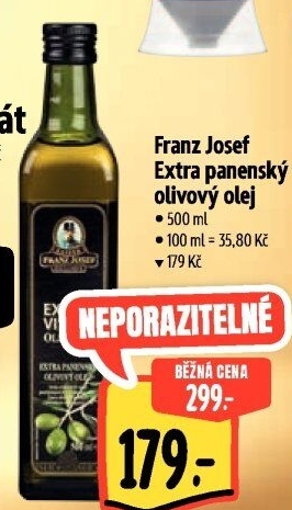 Olivový olej extra panenský Exclusive Franz Josef Kaiser