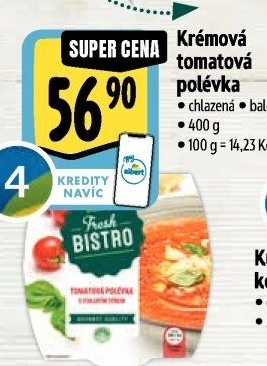 Polévka krémová tomatová Albert Fresh Bistro