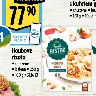 Rizoto houbové Albert Fresh Bistro