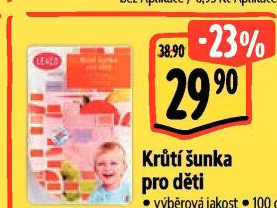 Šunka krůtí dětská výběrová LE&amp