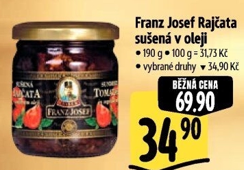 Sušená rajčata v oleji Exclusive Franz Josef Kaiser