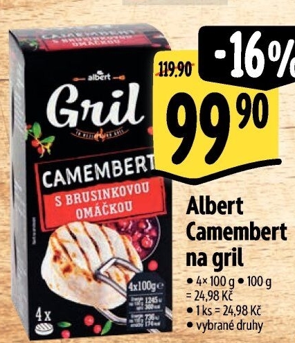 Sýr Camembert na gril Albert Gril