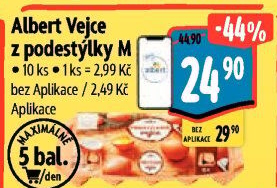 Vejce z podestýlky M Albert