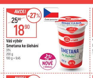Váš výběr Smetana ke šlehání