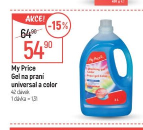 My Price Gel na praní universal a color