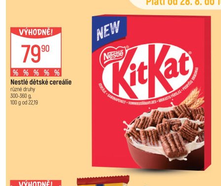 Nestlé dětské cereálie