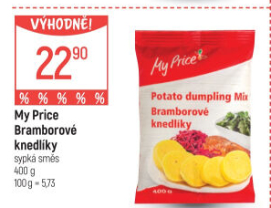 Bramborové knedlíky v prášku My Price