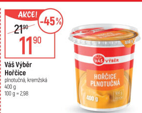 Hořčice plnotučná Váš Výběr